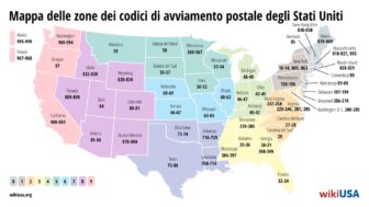 CAP negli Stati Uniti – mappa, sistema di codici ZIP