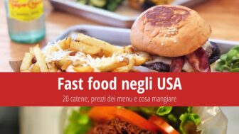 Fast-food negli Stati Uniti – prezzi sui menu di 20 catene