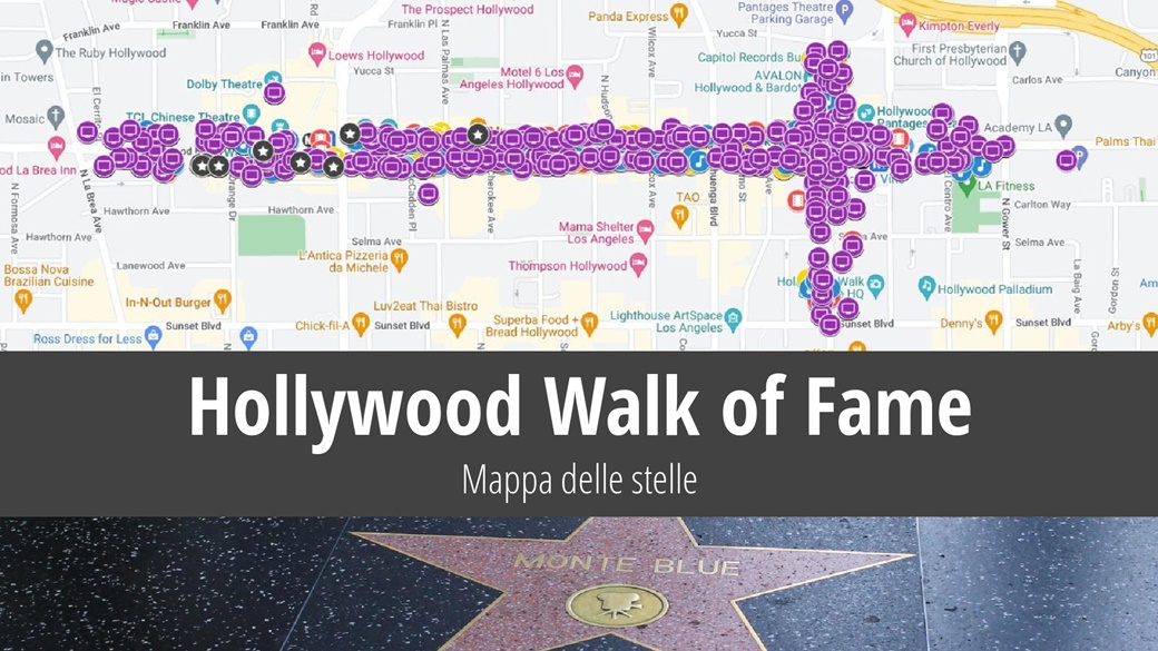 Hollywood Walk of Fame – mappa, nomi, dove trovare chi | © Pixabay.com