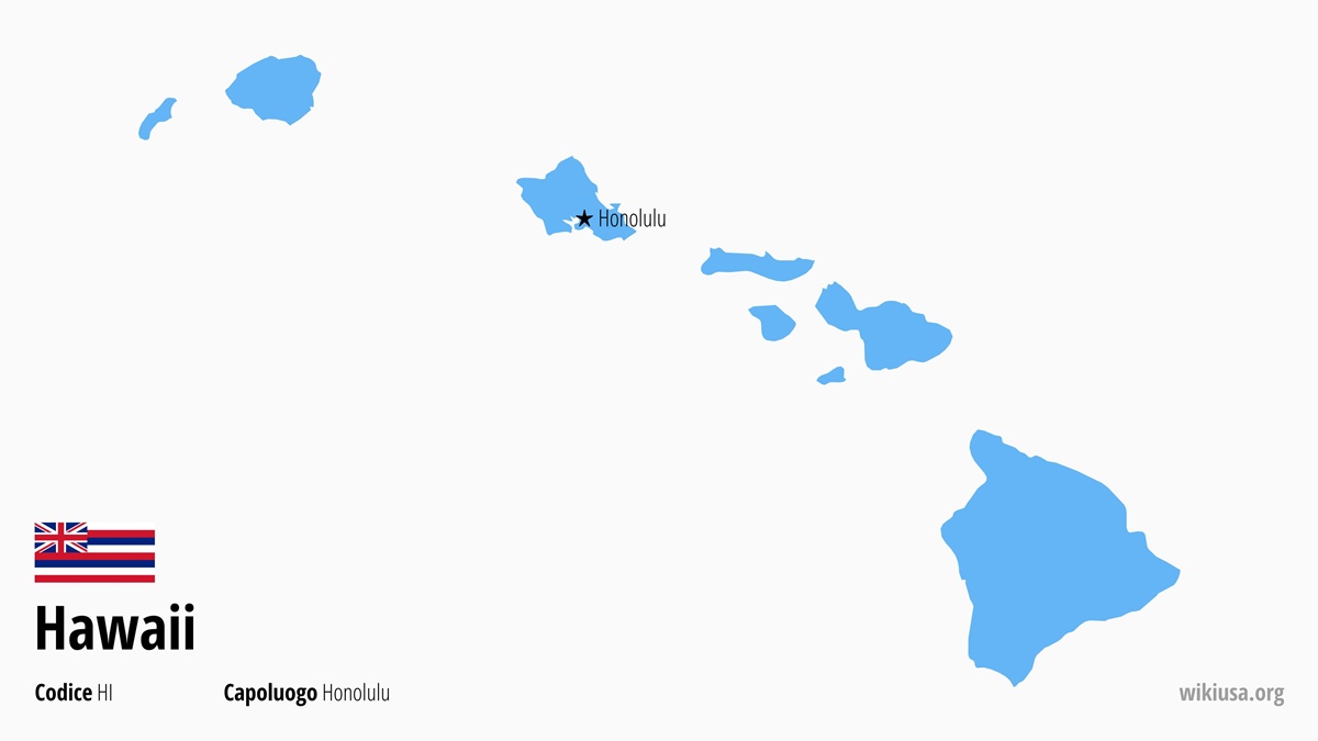 Mappa dello Stato della Hawaii | Dove si trova la Hawaii? | Hawaii (Stati Uniti) – clima, cosa vedere, città e curiosità