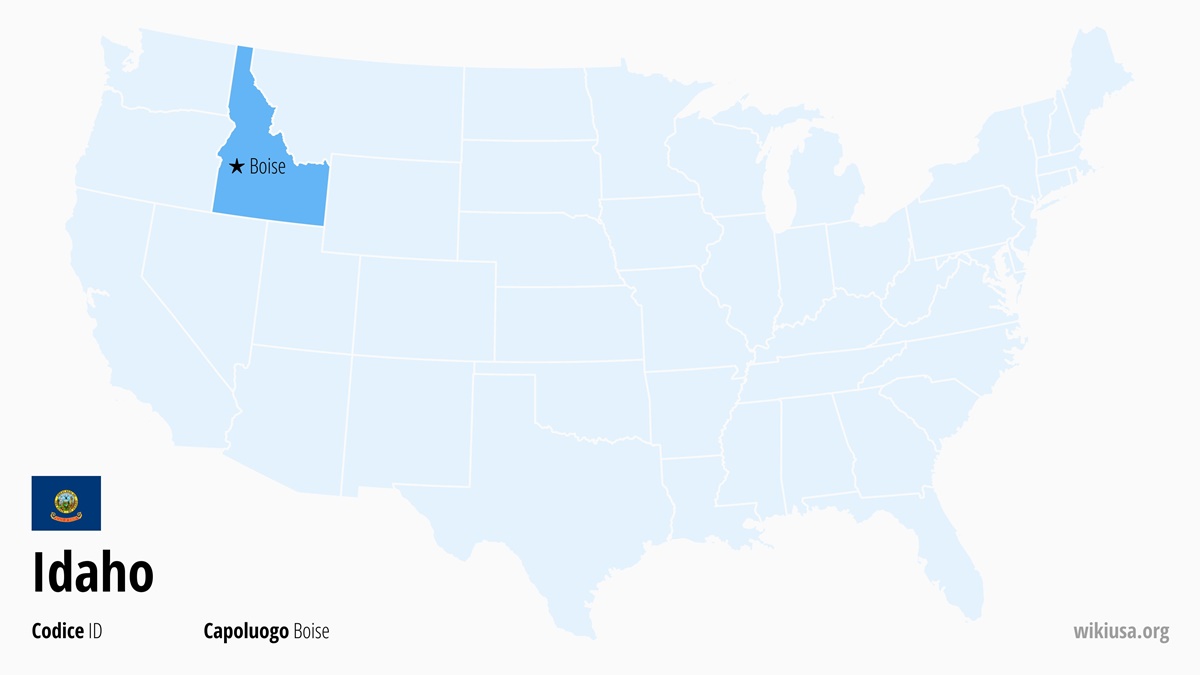 Mappa dello Stato della Idaho | Dove si trova la Idaho? | Idaho (Stati Uniti) – capitale, cosa vedere, città e curiosità