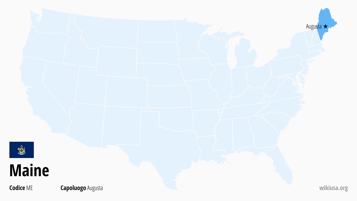 Mappa dello Stato della Maine | Dove si trova la Maine? | Maine (Stati Uniti) – cartina, cosa vedere, città e curiosità