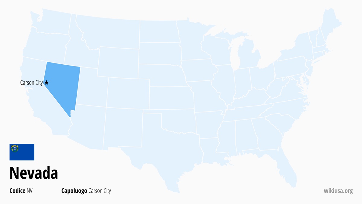 Mappa dello Stato della Nevada | Dove si trova la Nevada? | Nevada (Stati Uniti) – cartina, cosa vedere, città e curiosità