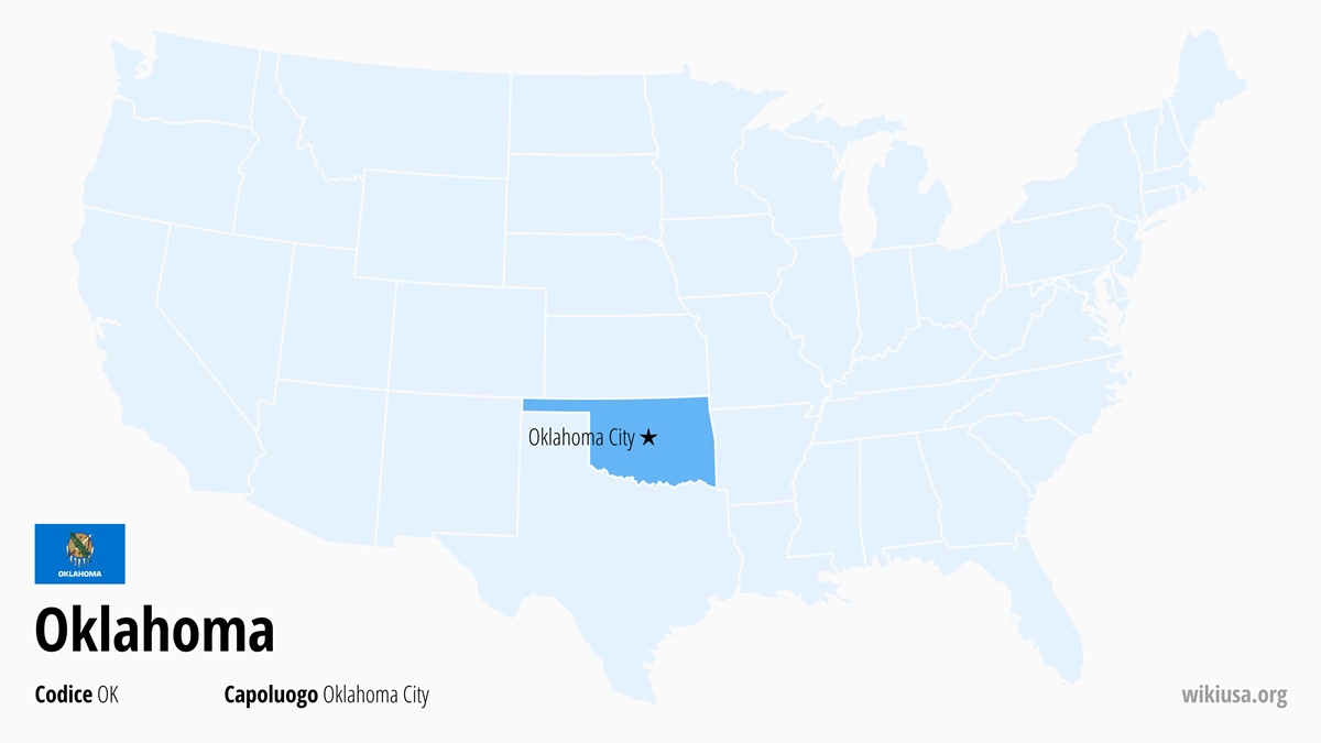 Mappa dello Stato della Oklahoma | Dove si trova la Oklahoma? | Oklahoma (Stati Uniti) – città, capitale, cartina e curiosità