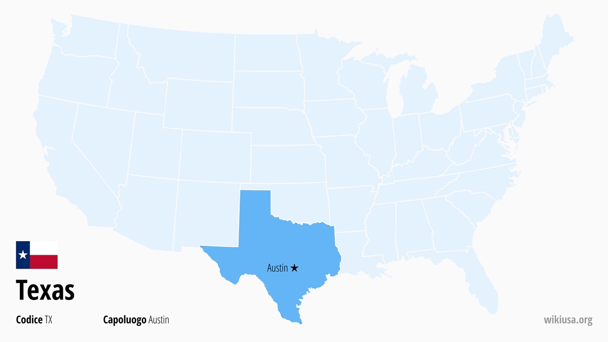 Mappa dello Stato della Texas | Dove si trova la Texas? | Texas (Stati Uniti) – cartina, cosa vedere, città e curiosità