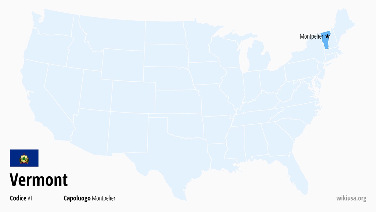 Mappa dello Stato della Vermont | Dove si trova la Vermont? | Vermont (Stati Uniti) – cartina, capitale, cosa vedere e città