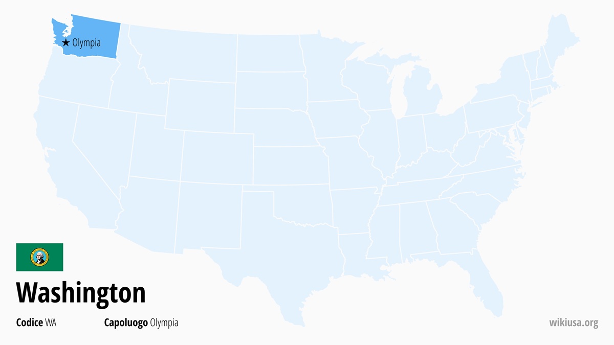 Mappa dello Stato della Washington | Dove si trova la Washington? | Washington (Stati Uniti) – fatti, meteo, cose da vedere