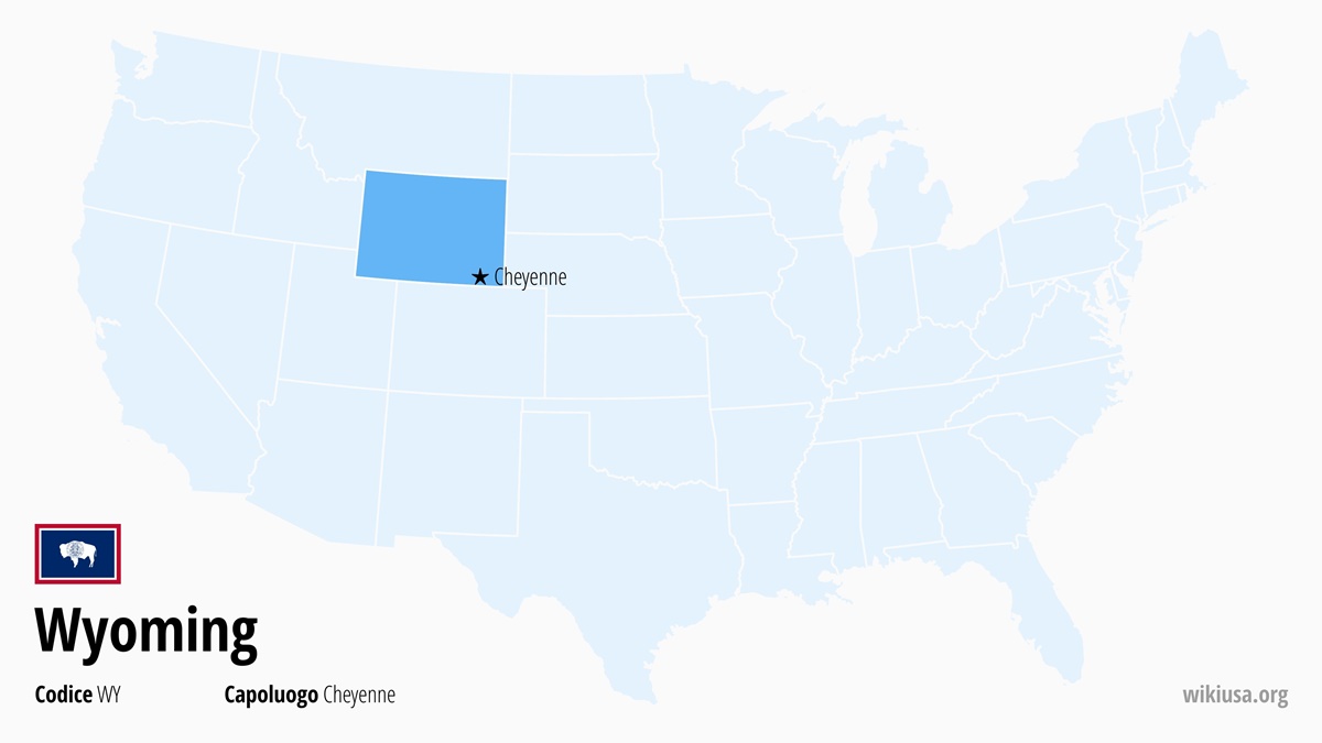 Mappa dello Stato della Wyoming | Dove si trova la Wyoming? | Wyoming (Stati Uniti) – città, capitale, cartina e curiosità