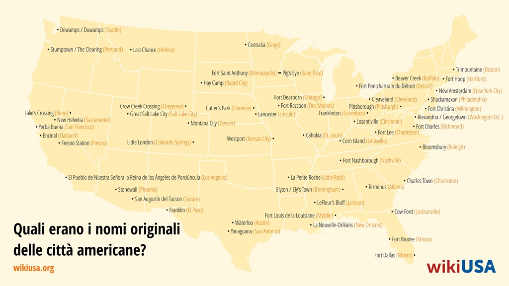 Storia degli Stati Uniti – Le origini dei nomi di 55 città americane | © Petr Novák